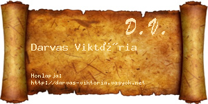 Darvas Viktória névjegykártya
